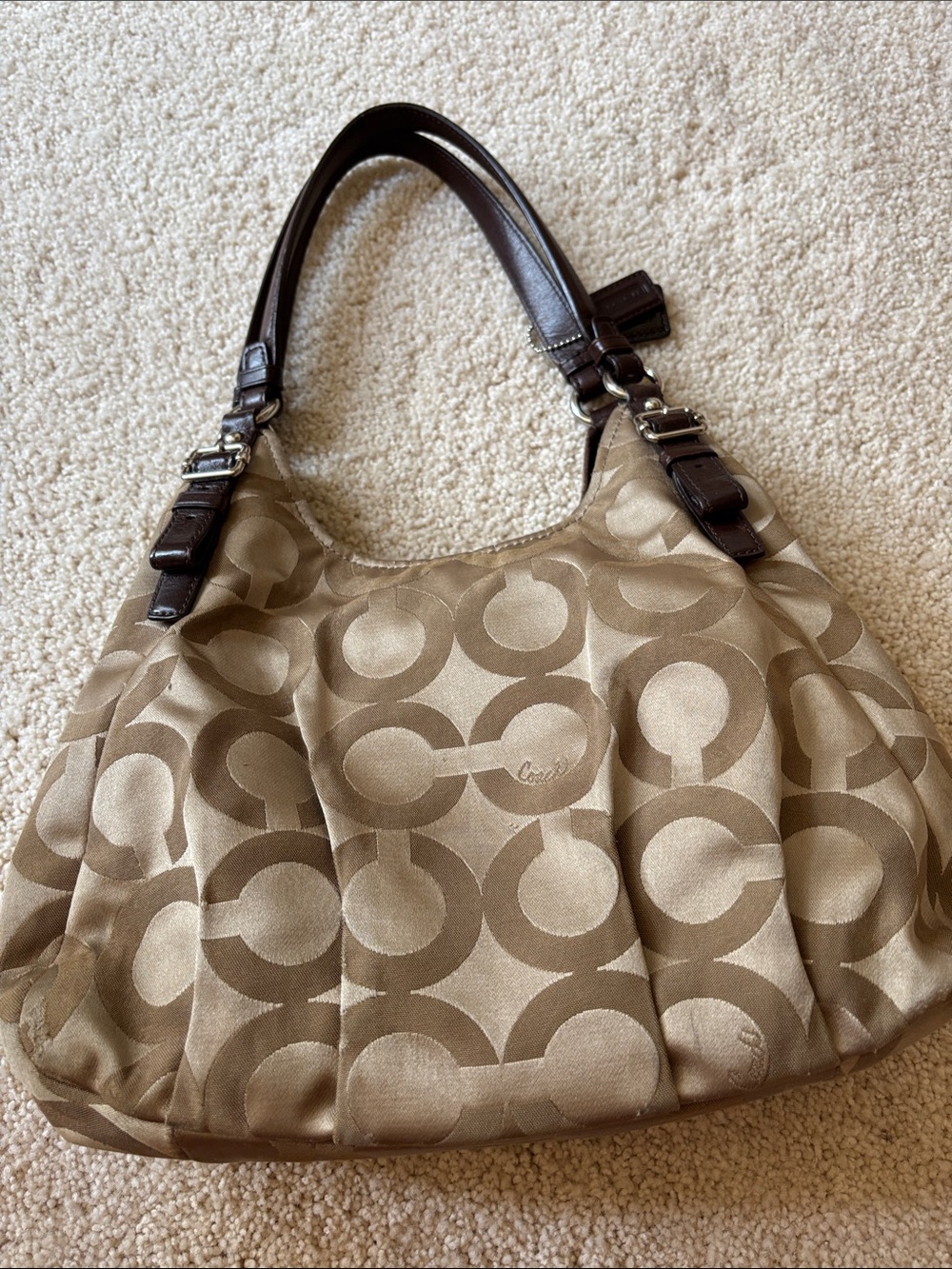 Coach Madison Maggie Shoulder Bag OP art sateen - Picture 9 of 14